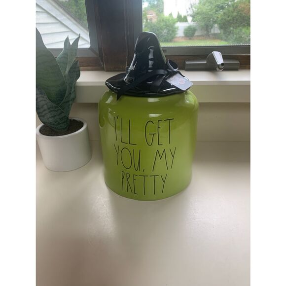 Rae Dunn I'll Get You, My Pretty Canister with Witch Hat lid - Picture 1 of 4